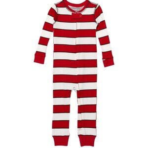 EDDIE BAUER | Candy Cane Striped Pajamas One-Piece